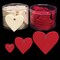 The Ribbon People Club Pack of 144 Ivory Fuzzy Felt Birthday Hearts 3"